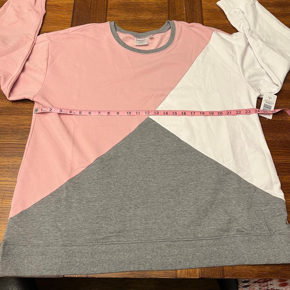 NWT TORRID Super Soft Fleece Crew Neck Drop Shoulder  Sweatshirt Plus Size 1 - Picture 10 of 12